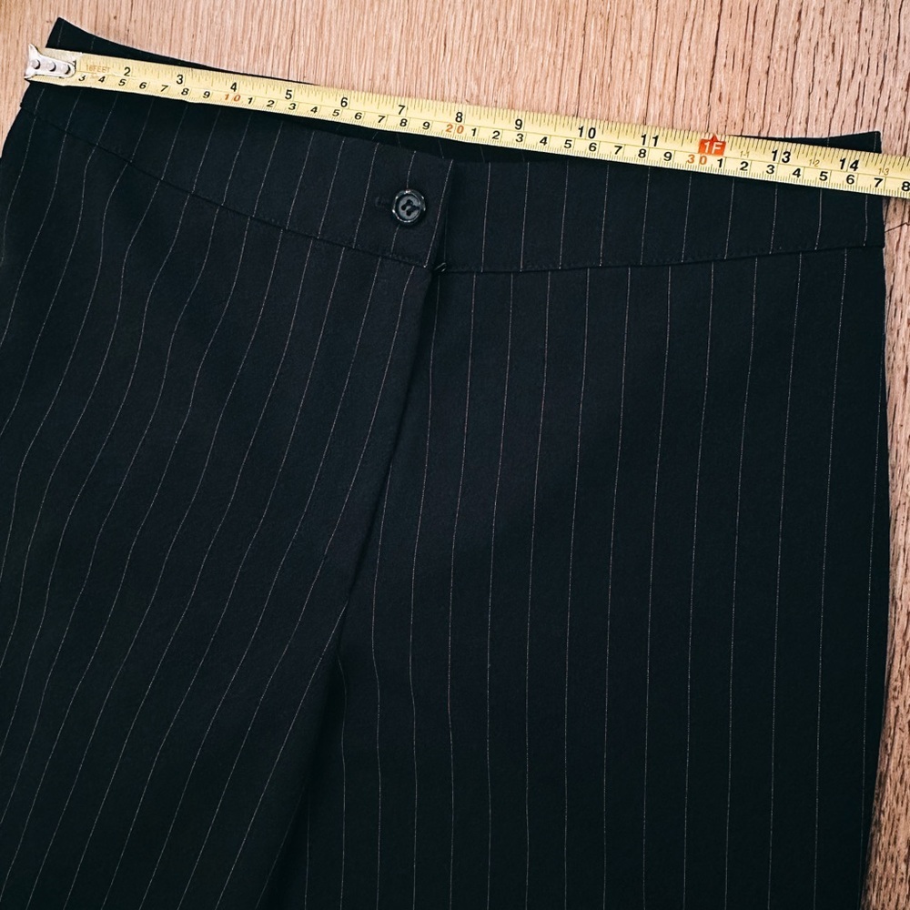 Y2K Studio Y Black Pinstripe 3 Piece Sleeveless Pantsuit - Picture 9 of 15